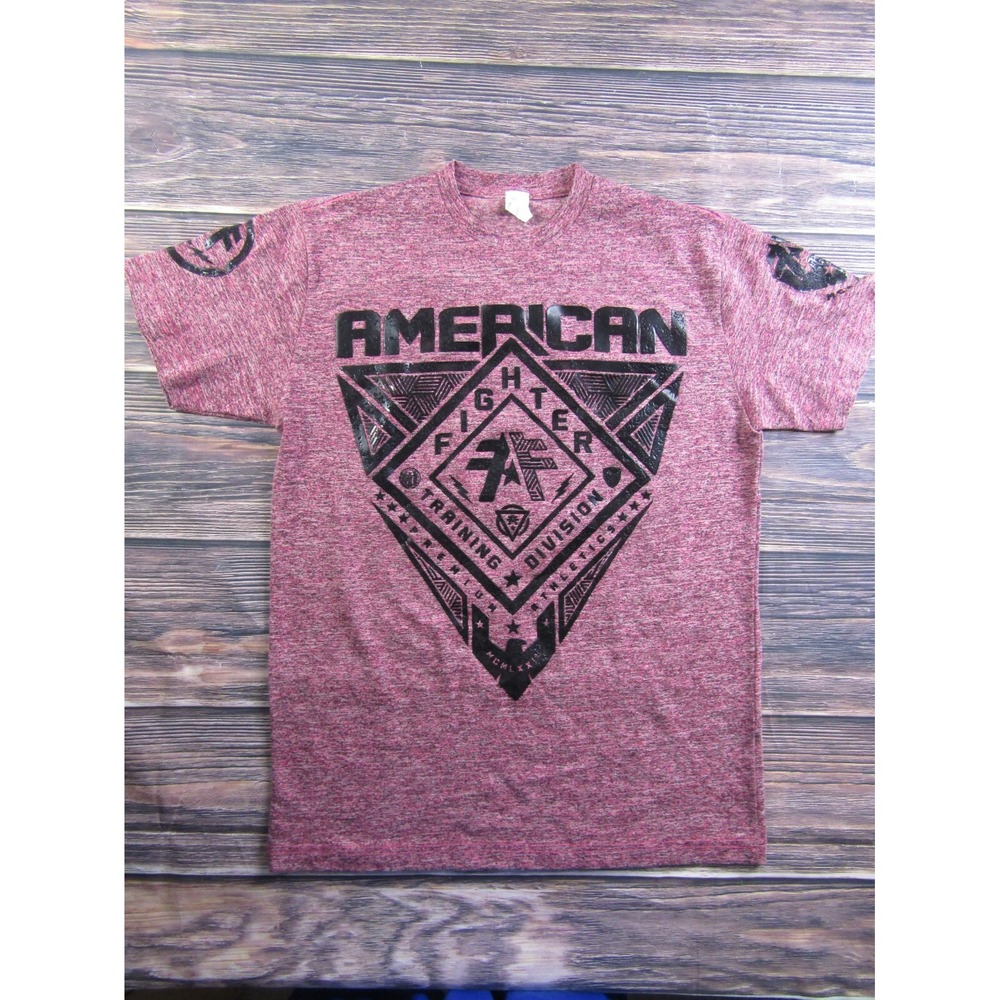 American Fighter Mens Size Medium Red Training T Shirt MMA UFC‎ Gym Athletic